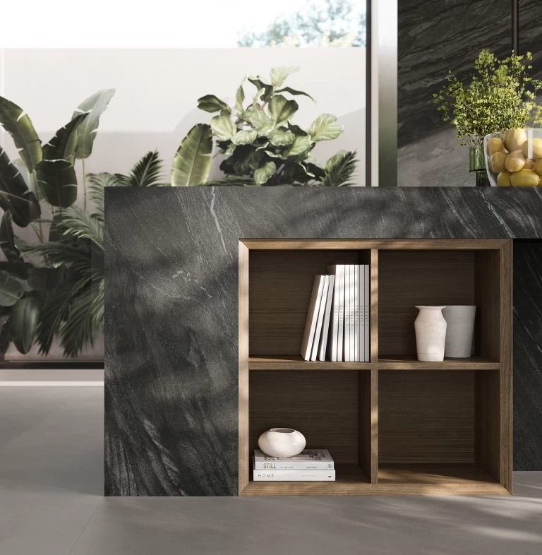 Black Tempest porcelain stoneware wall tiles