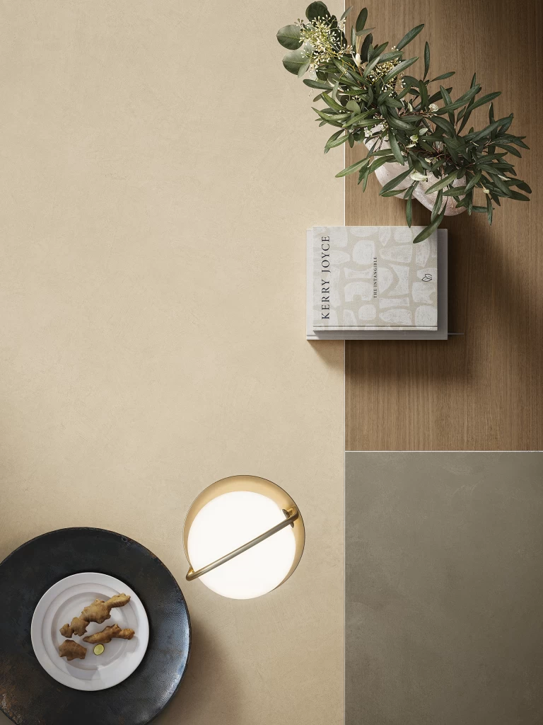 Elegance and warmth in Boost Natural Pro Sand porcelain tiles by Atlas Plan
