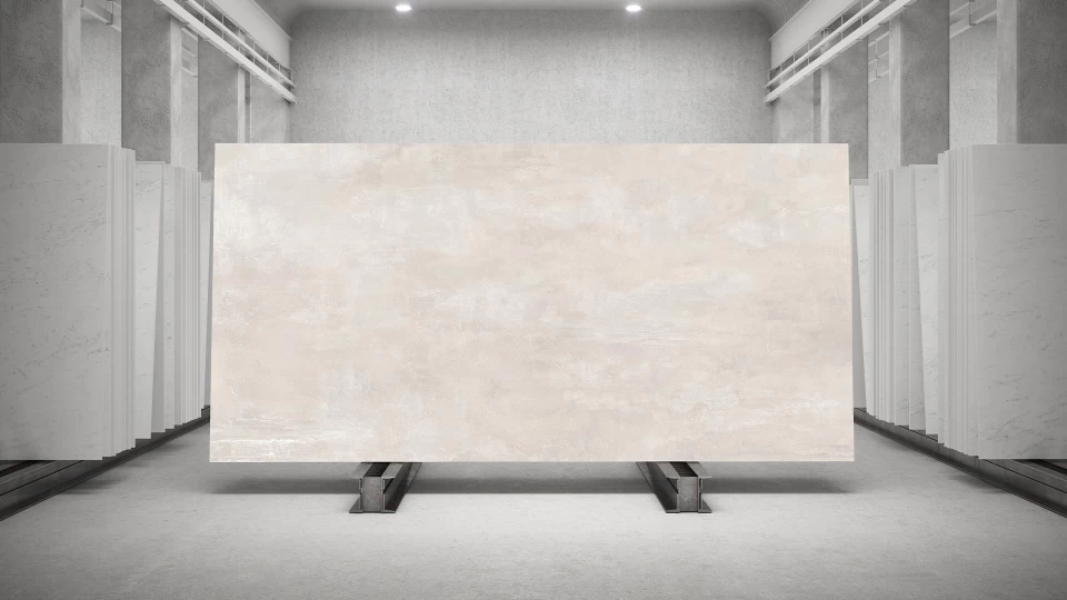 Boost Natural Ecru: large format stoneware slab - Atlas Plan