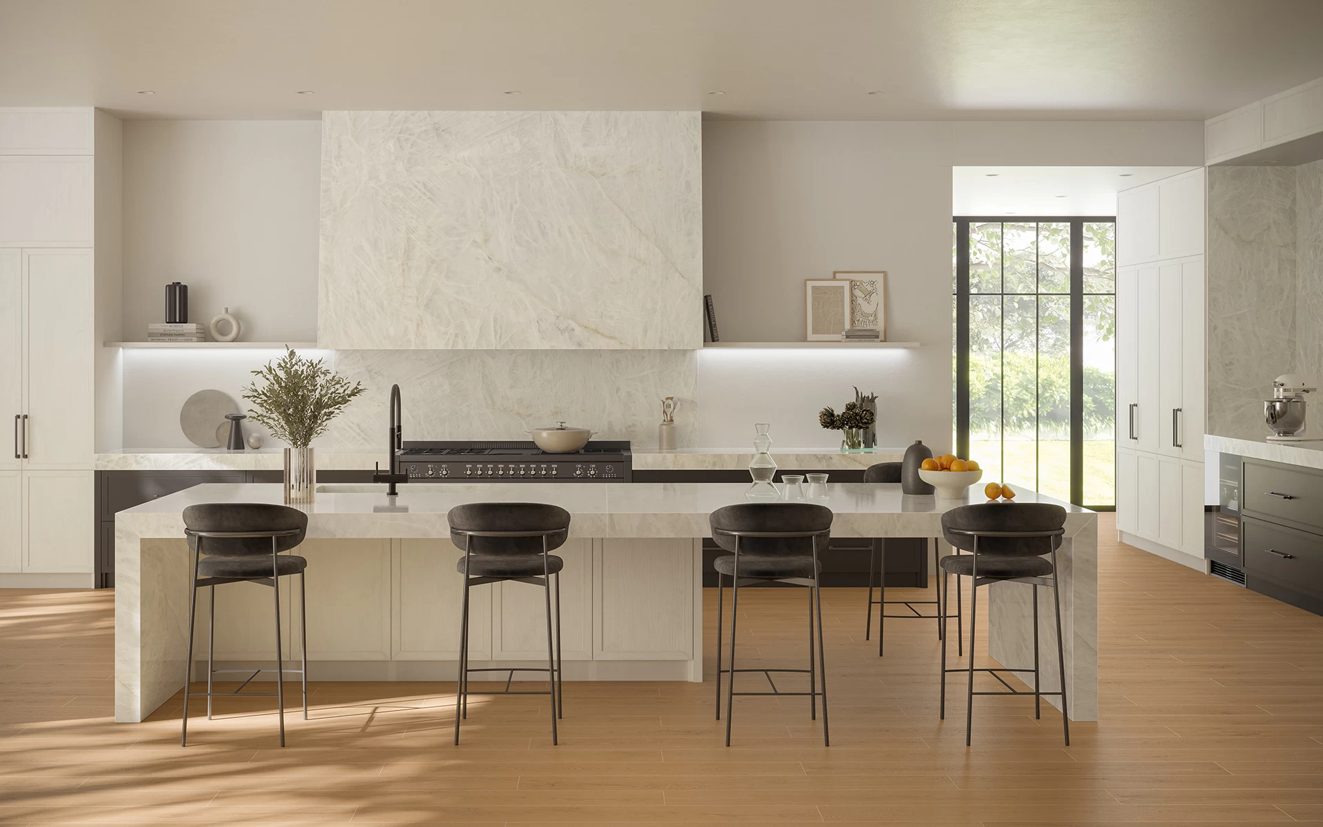 Marble Effect Top White Bath Table