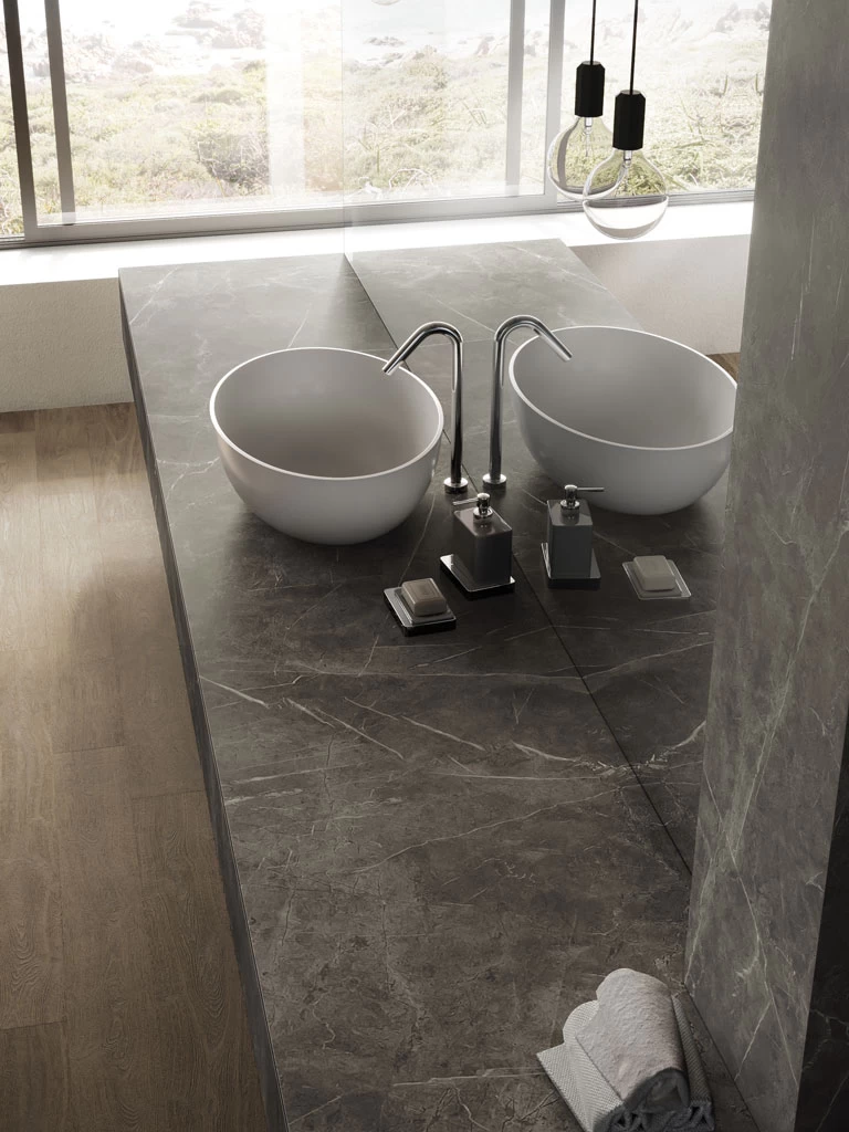 Cloud Grey Marble Bathroom Accessories