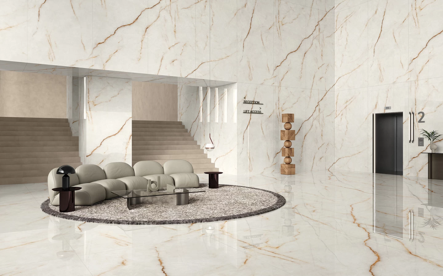 Ice Crystal: marble-effect porcelain stoneware, refined choice for distinguished interiors