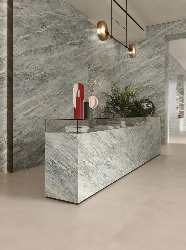 Decoración moderna con gres Sky Stone - Atlas Plan