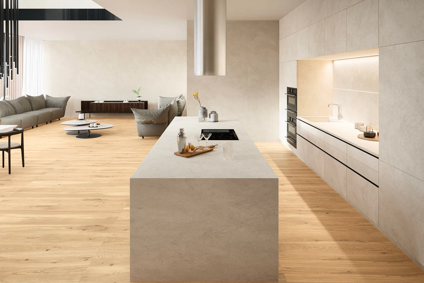 arredamento minimal in gres porcellanato Atlas Plan