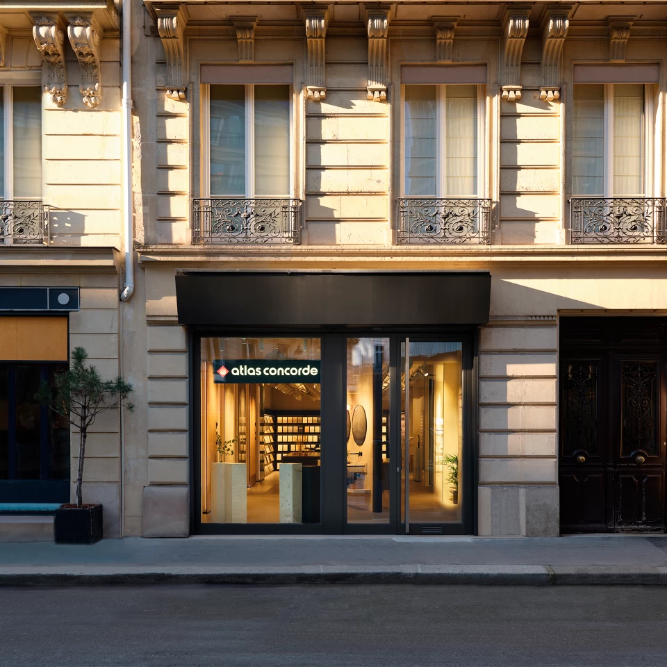 Exterior view of the new Atlas Concorde Studio Paris on Rue d'Argenteuil