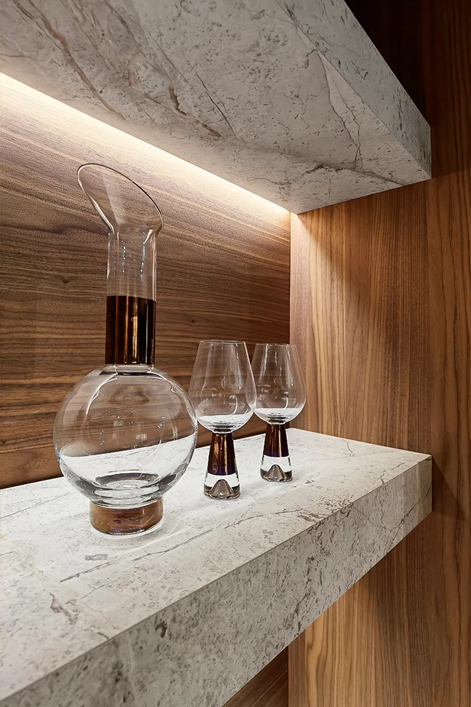 Cement-effect porcelain stoneware kitchen wall tiles