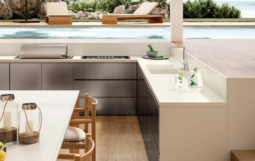 An outdoor worktop design