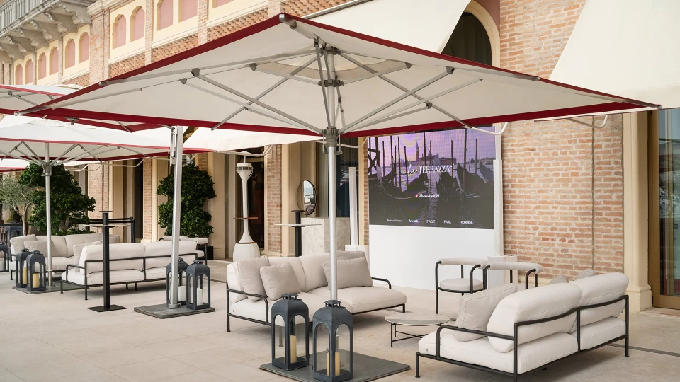 Allestimento Terrazza Cinematografo by Atlas Concorde 2025