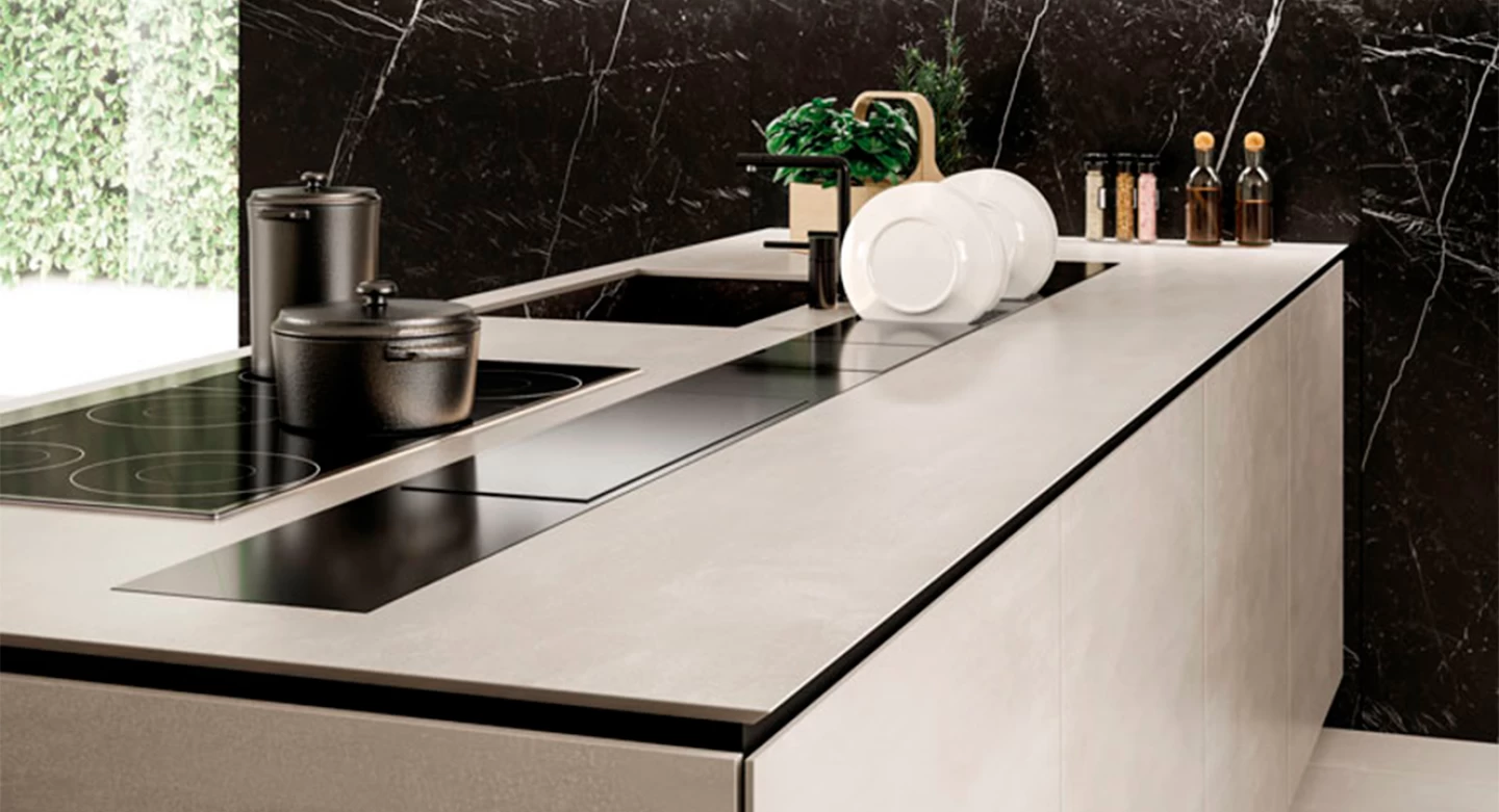 Piano cucina in stile industriale