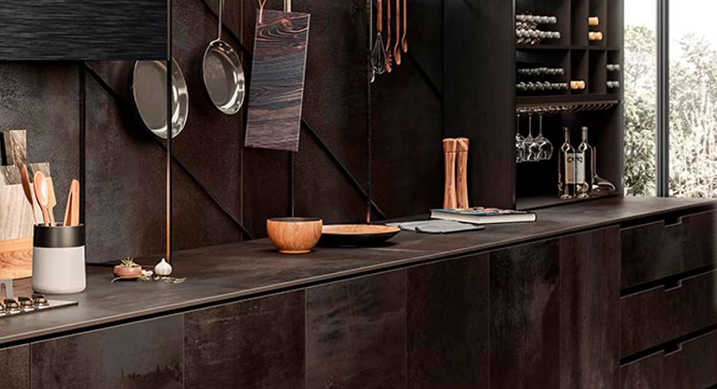 Idea di design per cucina stile industriale