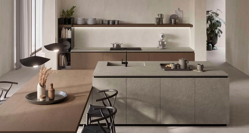 cucina ad angolo contemporanea