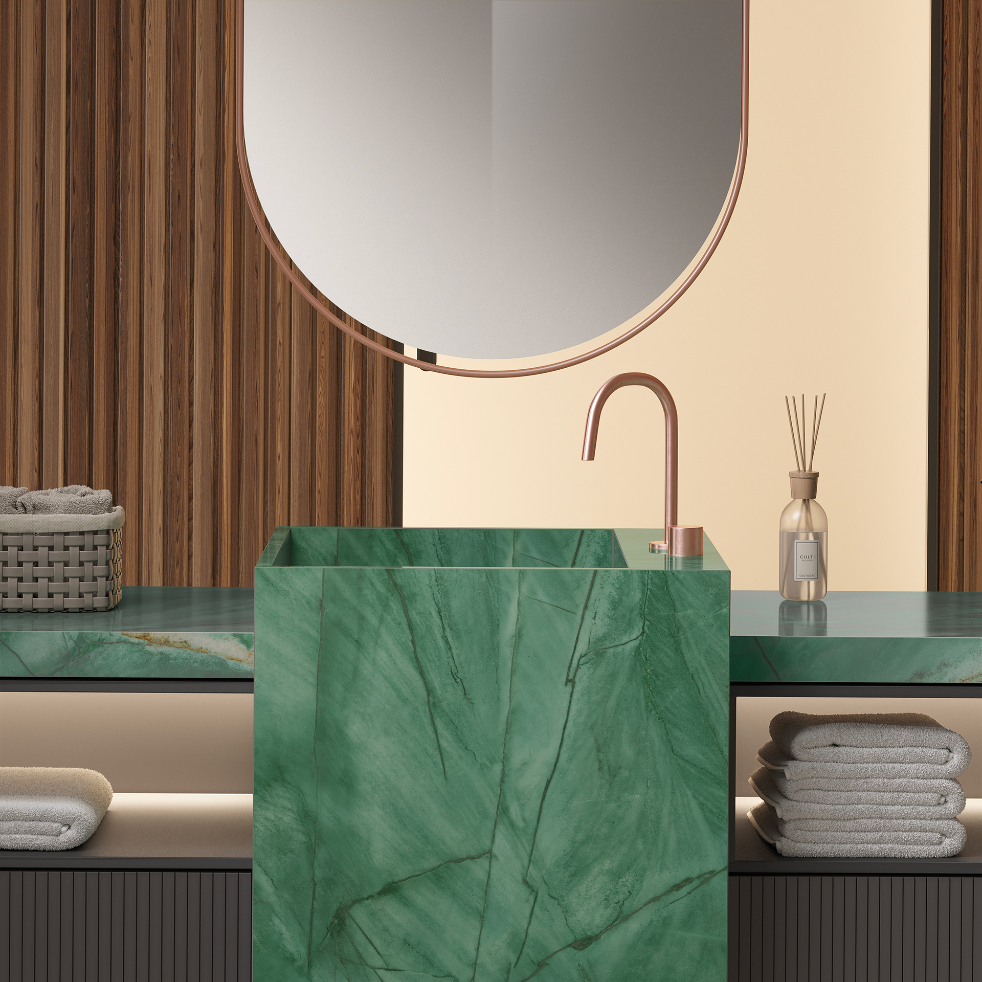 Accent colours in contemporary interior design