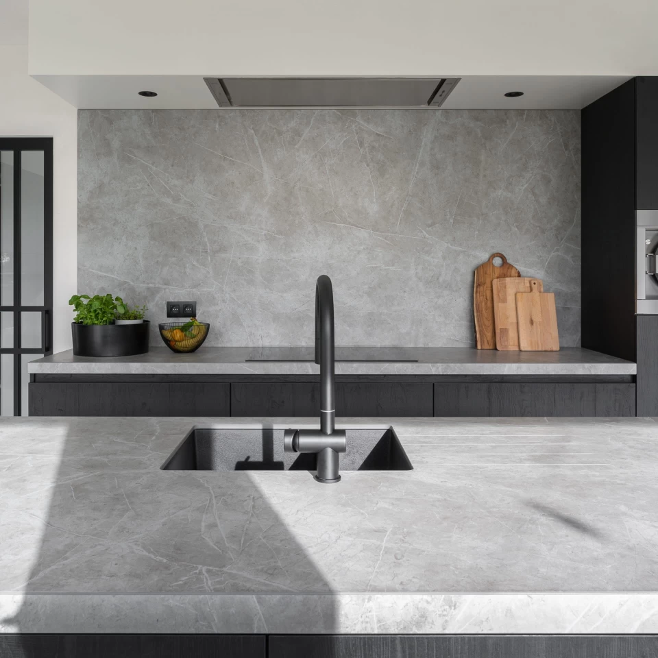 HK Living - Vassoio in marmo grigio - Spazio Abitabile